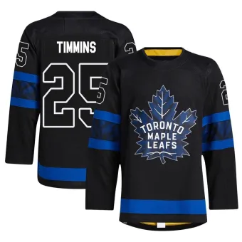 Men's Conor Timmins Toronto Maple Leafs Alternate Jersey - Black Authentic