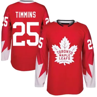 Men's Conor Timmins Toronto Maple Leafs Alternate Jersey - Red Authentic