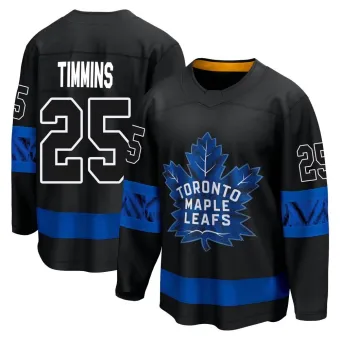 Men's Conor Timmins Toronto Maple Leafs Alternate Premier Jersey - Black Breakaway