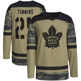 Men's Conor Timmins Toronto Maple Leafs Military Appreciation Practice Jersey - Camo Authentic