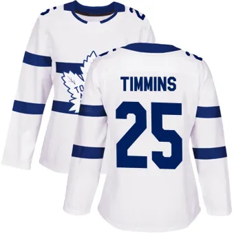 Women's Conor Timmins Toronto Maple Leafs 2018 Stadium Series Jersey - White Authentic